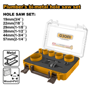 set de sierras bimetalicas para plomeria