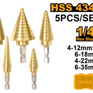 juego de brocas escalonadas 5pcs