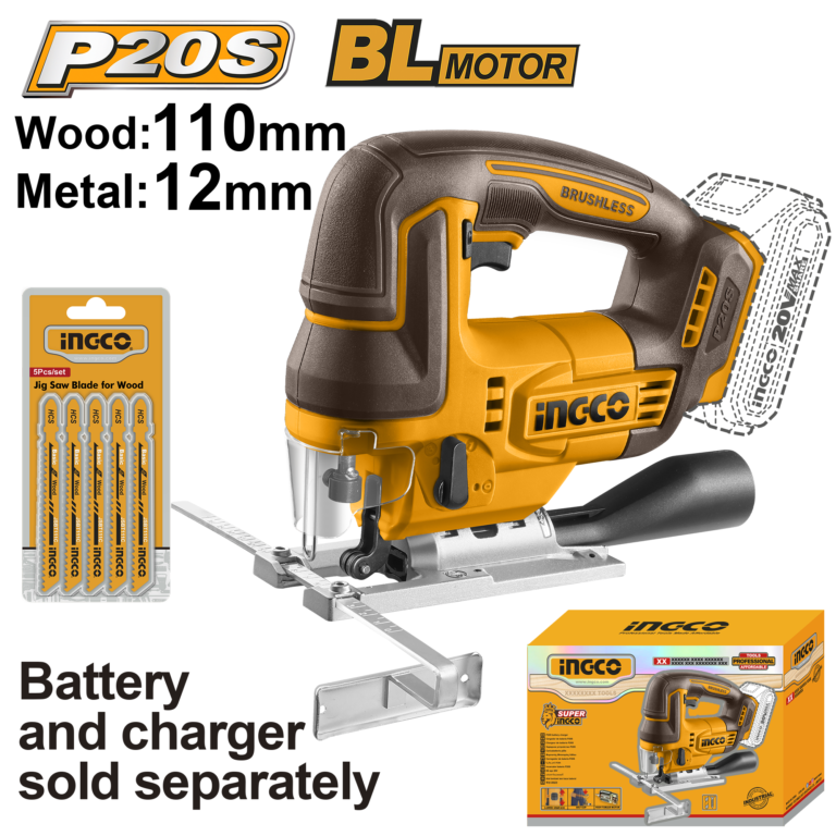 sierra caladora inalámbrica brushless 20v