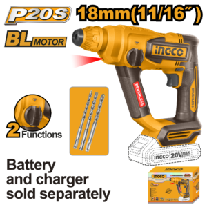 roto martillo inalámbrico brushless 11/16" 20v