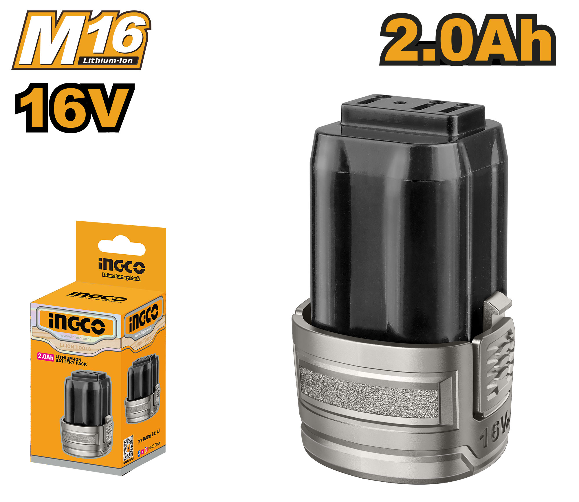 bateria de iones de litio m16 2.0ah 16v batería de iones de litio m16 2.0ah 16v