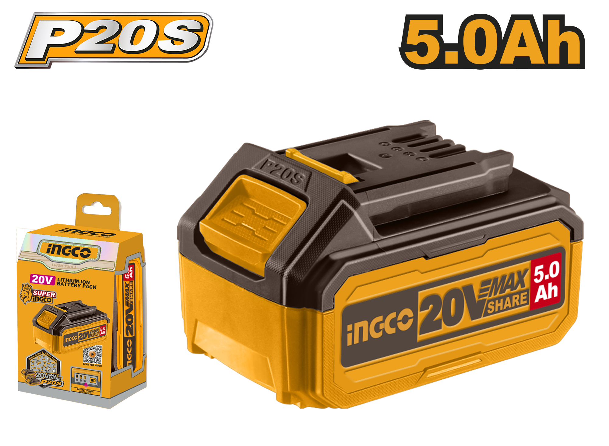 bateria de iones de litio p20s 5.0ah 20v batería de iones de litio p20s 5.0ah 20v