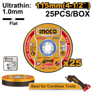 juego de discos de corte para metal ultrafinos 115mm(4 1/2")