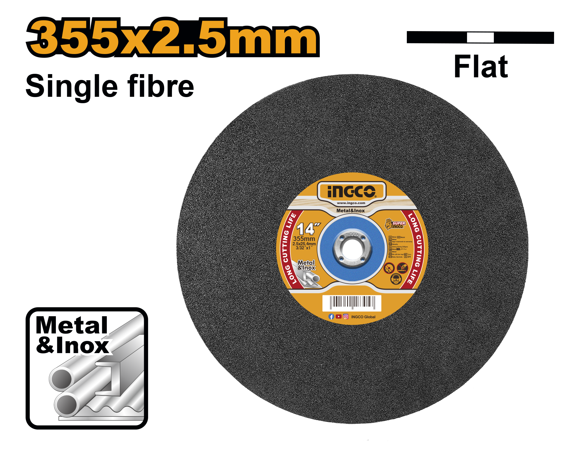 disco abrasivo 355x2.5mm disco abrasivo 355x2.5mm