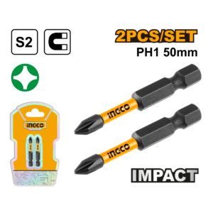 set de 2 puntas para destornillador impacto s2 ph1 50mm