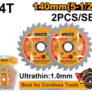 juego de hojas de sierra tct ultrafinos 140mm(5 1/2") 2pcs