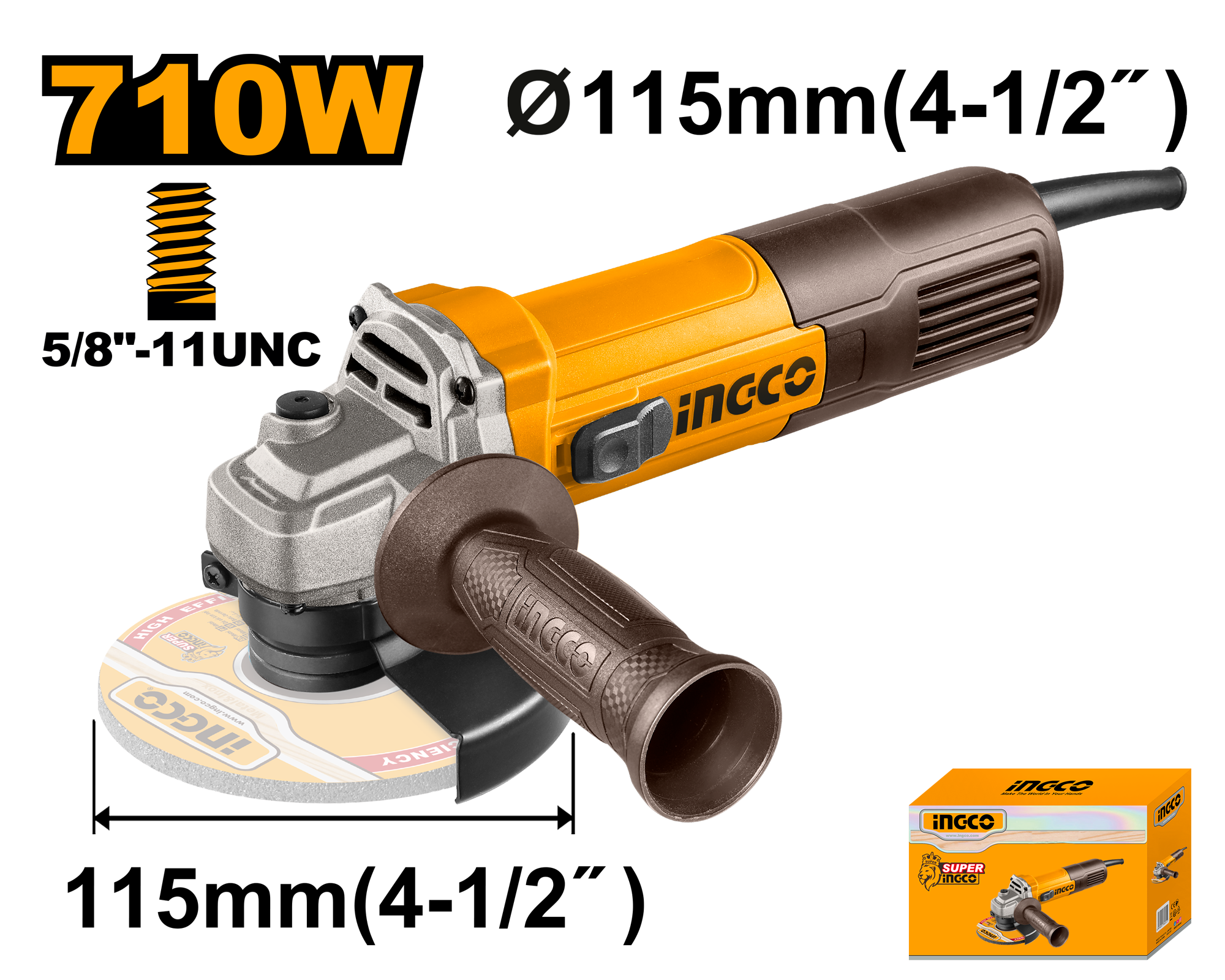 amoladora angular electrica 4 1/2" 710w amoladora angular eléctrica 4 1/2" 710w