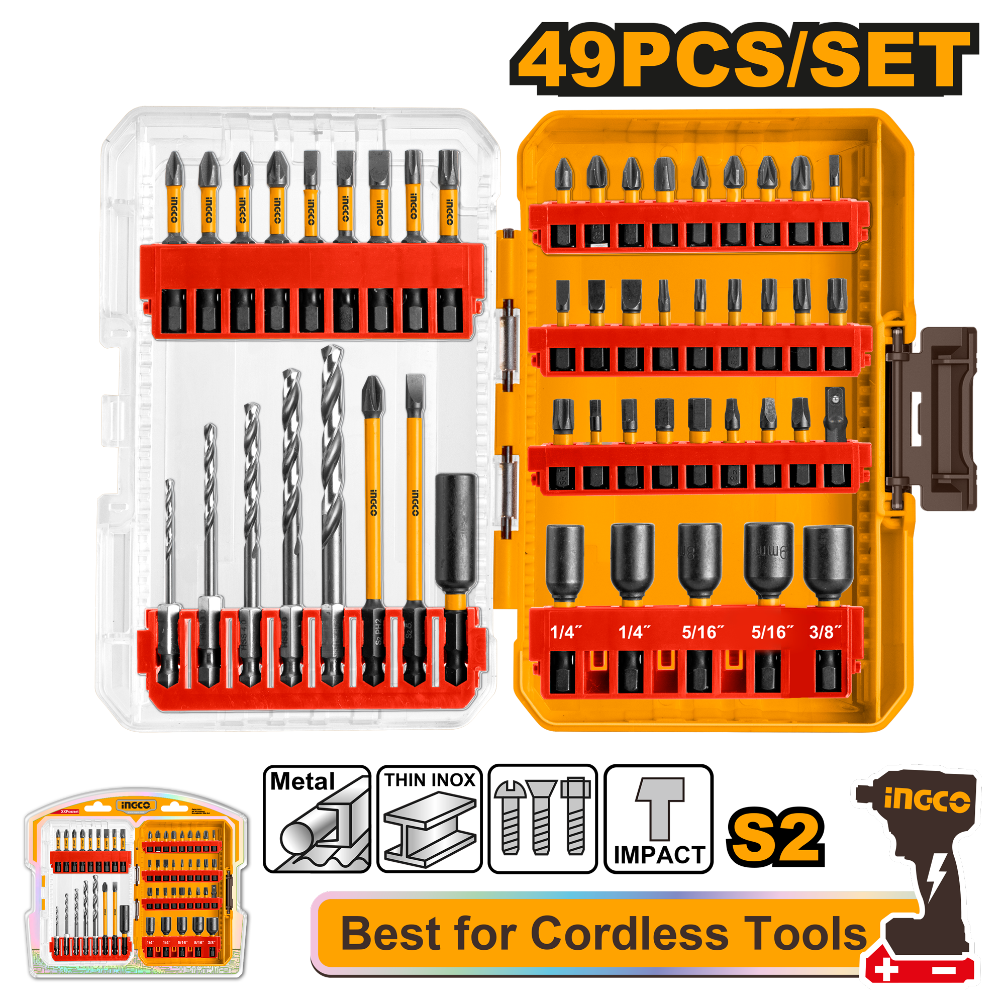 set de 49 pzs intercambiables puntas y portabits set de 49 pzs intercambiables puntas y portabits