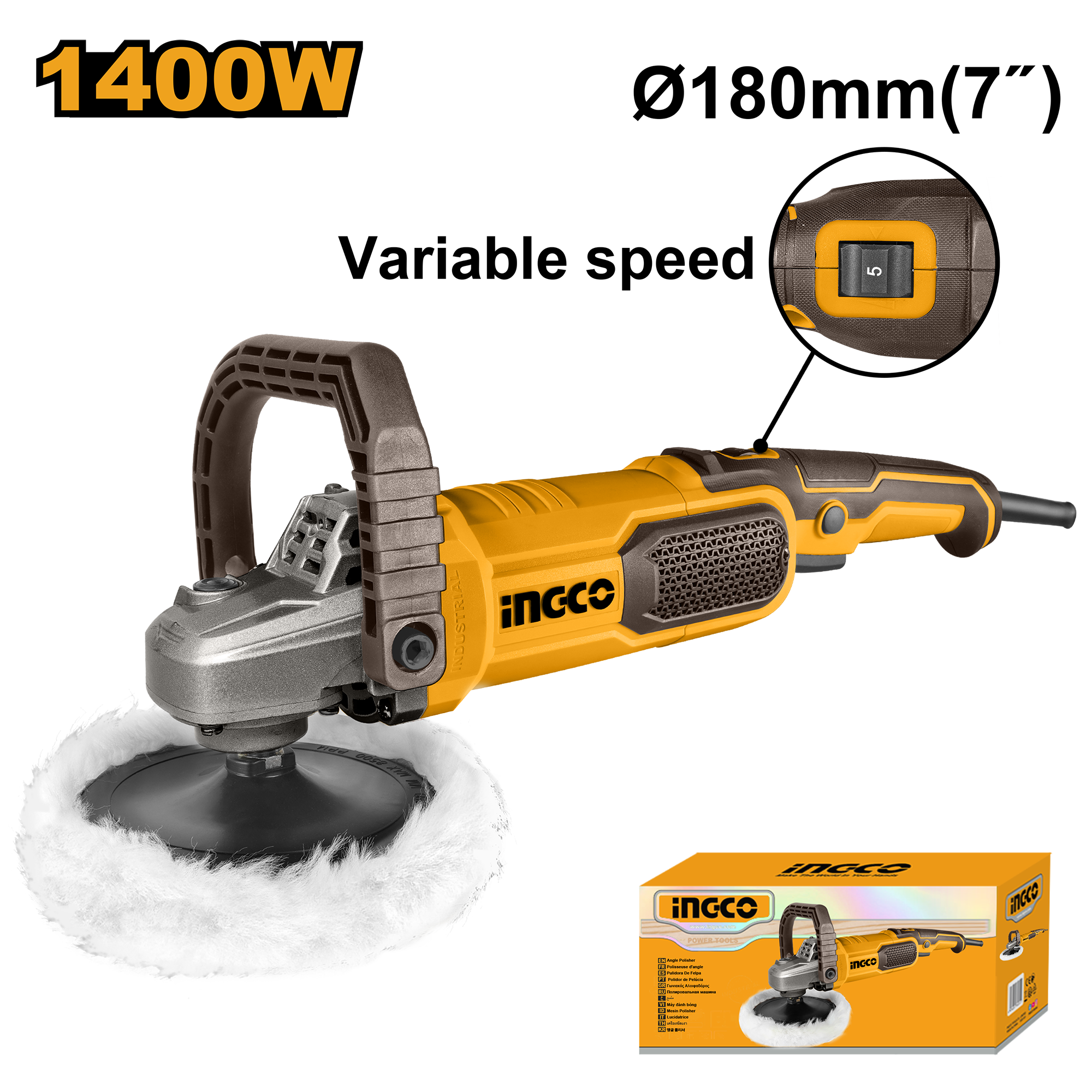 pulidora electrica 7" 1400w pulidora eléctrica 7" 1400w