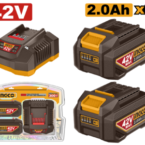 kit de cargador p42m (2.0a) y 2 baterías p42m (2.0ah) 42v