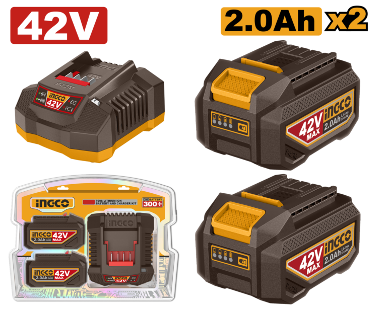 kit de cargador p42m (2.0a) y 2 baterías p42m (2.0ah) 42v
