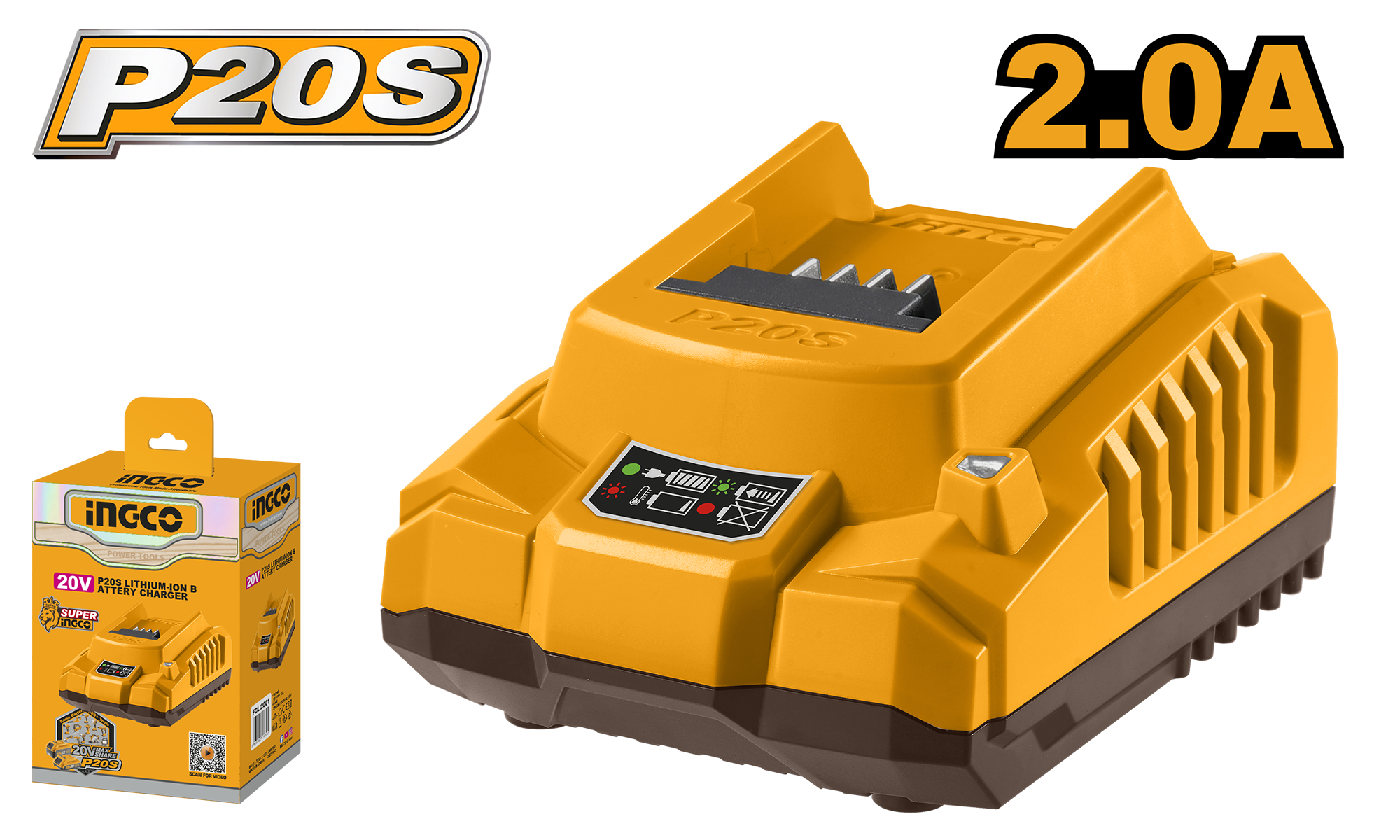 cargador de bateria p20s 2.0a 20v cargador de batería p20s 2.0a 20v