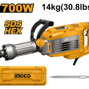 martillo demoledor eléctrico 14kg(30.8lbs) 1700w 1900bpm