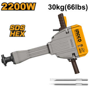 martillo demoledor eléctrico 30kg(66lbs) 2200w 950bpm