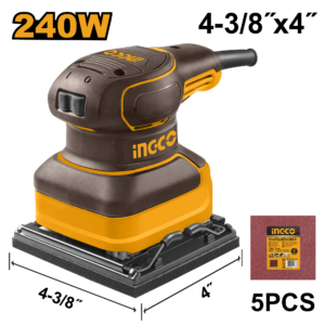 lijadora cuadrada eléctrica 4 3/8"x4" 240w 110 120v