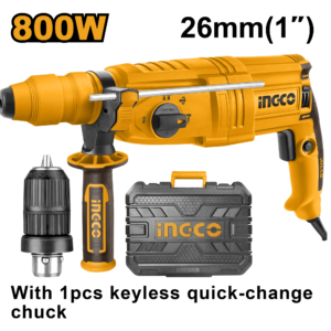 roto martillo eléctrico de 1" 800w 1100rpm