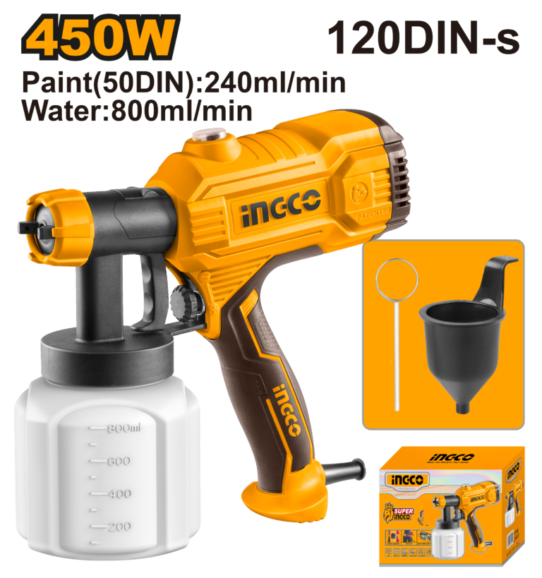 pistola eléctrica para pintar 450w 0.2bar 110 120v