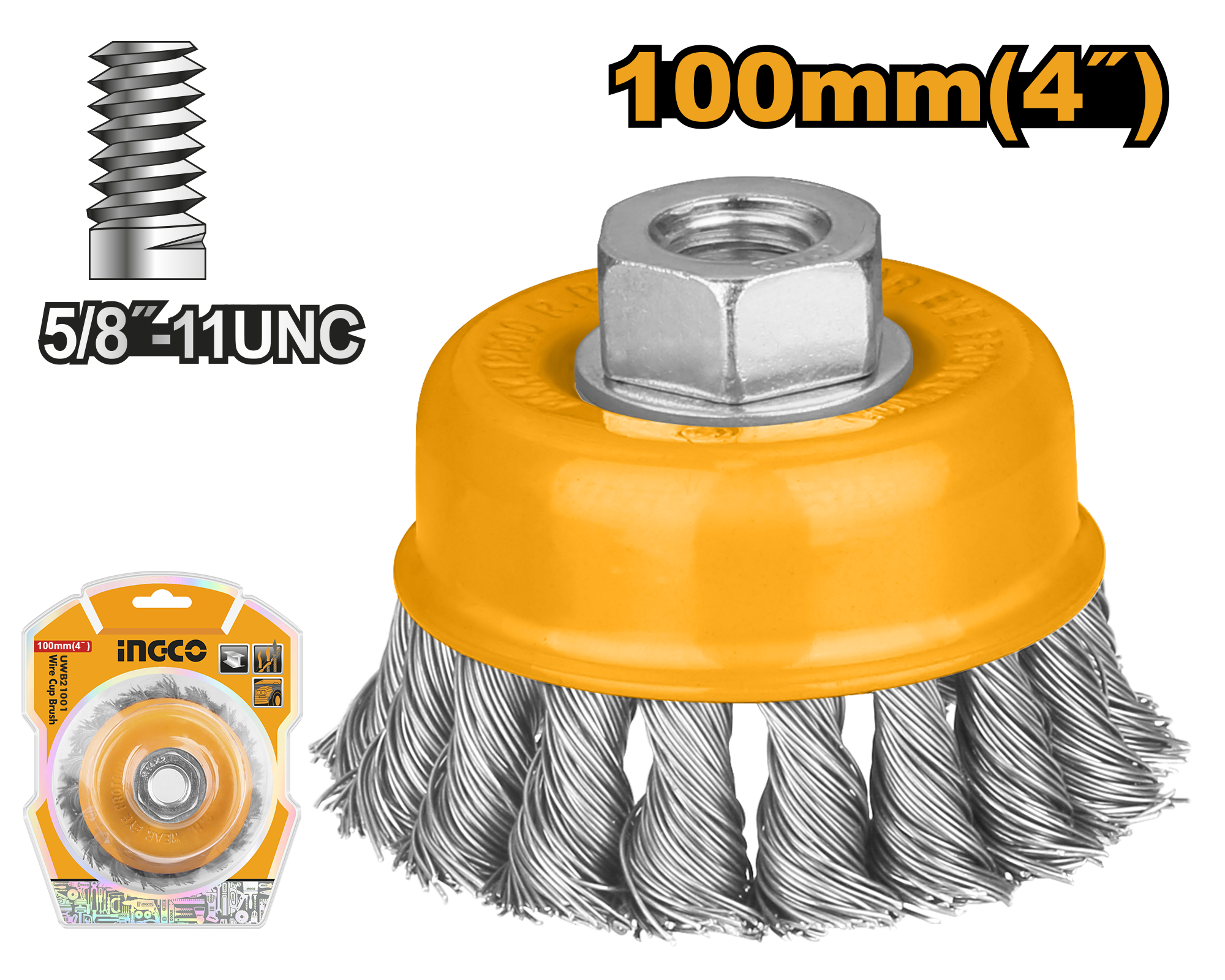 cepillo de copa de alambre 4" cepillo de copa de alambre 4"